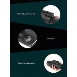 40 x 60 BAK4 HD mini telescópio monocular com bússola