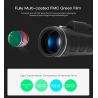 40 x 60 BAK4 HD mini telescópio monocular com bússola