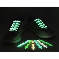 Silicone luz para cima LED sapato luminoso 12 pcs conjunto