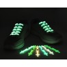 Silicone luz para cima LED sapato luminoso 12 pcs conjunto