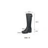 Botas de inverno de couro genuíno de lã natural