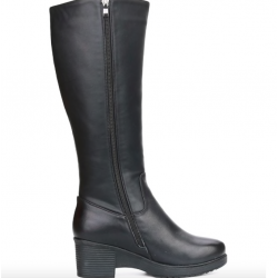 Botas de inverno de couro genuíno de lã natural