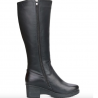 Botas de inverno de couro genuíno de lã natural