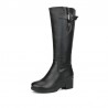 Botas de inverno de couro genuíno de lã natural