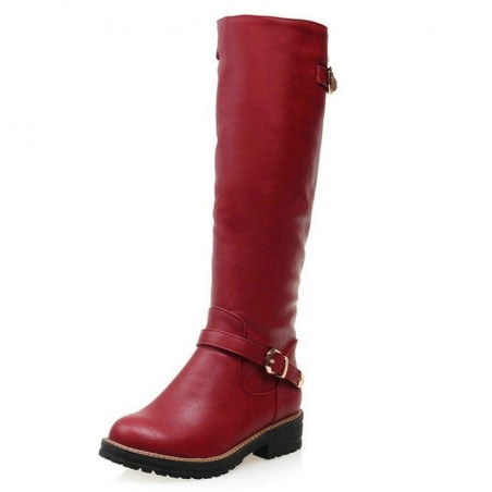 Botas de inverno de couro