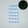 Silicone luz para cima LED sapato luminoso 12 pcs conjunto