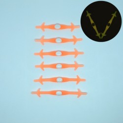 Silicone luz para cima LED sapato luminoso 12 pcs conjunto