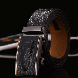 Correia de design de crocodilo de couro genuíno