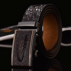 Correia de design de crocodilo de couro genuíno