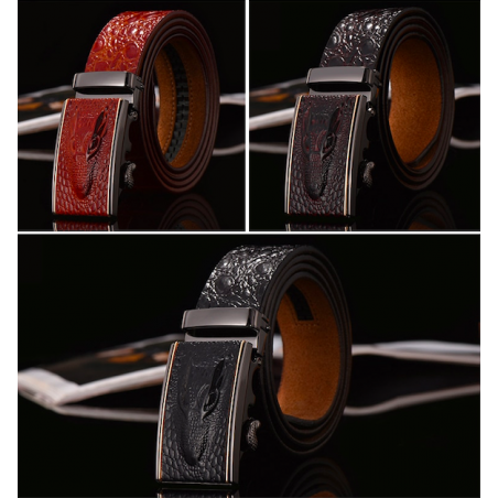 Correia de design de crocodilo de couro genuíno