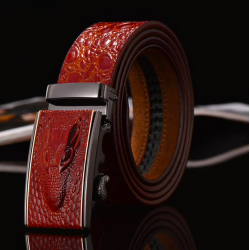 Correia de design de crocodilo de couro genuíno