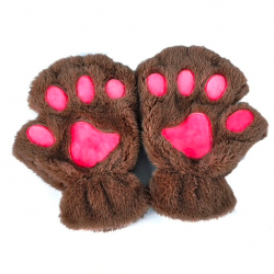Luvas de pata de urso - luvas sem dedos plush