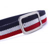 Elastic reversible woven canvas beltBelts