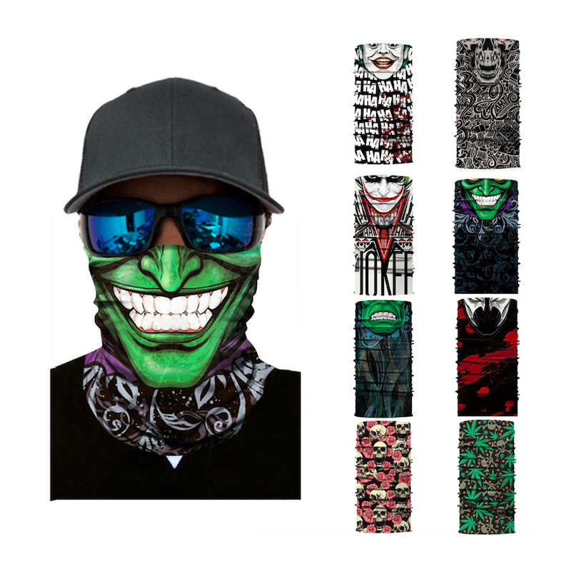 Crânio - cachecol de motocicleta - máscara facial - balaclava