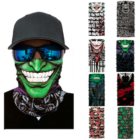 Crânio - cachecol de motocicleta - máscara facial - balaclava