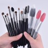 Conjunto de escova de maquiagem profissional de cabelo natural super macio 18 pcs