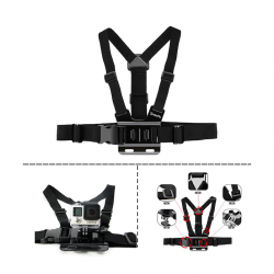 GoPro Hero & Xiaomi Yi GP27 ajustável cinto de cinta de peito tripé chicote