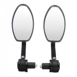 Universal 7/8" motocicleta alumínio espelho retrovisor 2 pcs