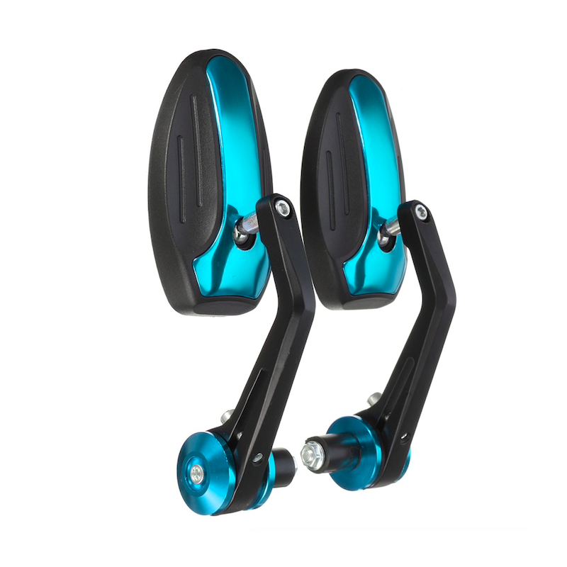 Universal 7/8" motocicleta alumínio espelho retrovisor 2 pcs
