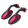 Universal 7/8" motocicleta alumínio espelho retrovisor 2 pcs