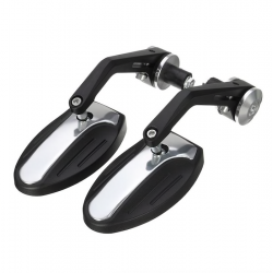 Universal 7/8" motocicleta alumínio espelho retrovisor 2 pcs