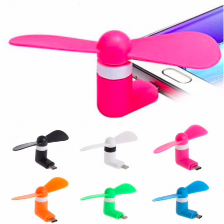 Mini ventilador de refrigeração para smartphone - USB Tipo C
