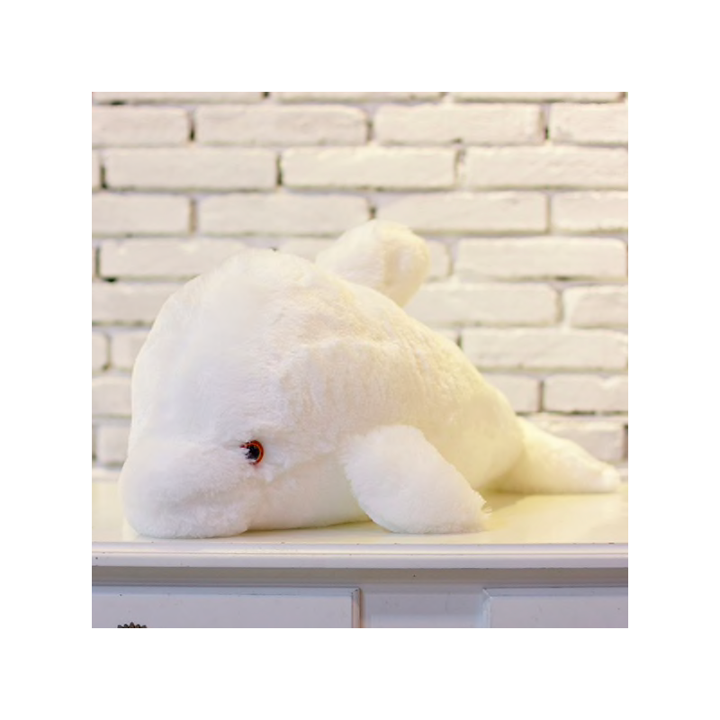 Brinquedo luminoso LED plush golfinho boneca 45 cm