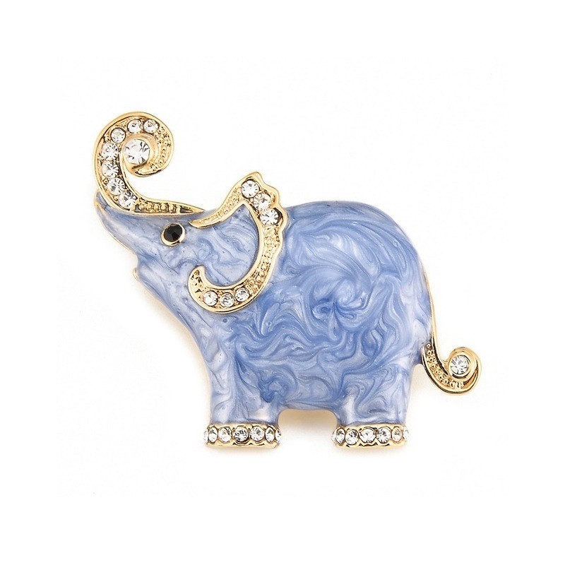 Esmalte & cristals elefante - broche