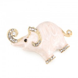 Esmalte & cristals elefante - broche