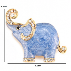 Esmalte & cristals elefante - broche
