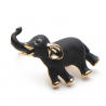 Elefante preto - broche
