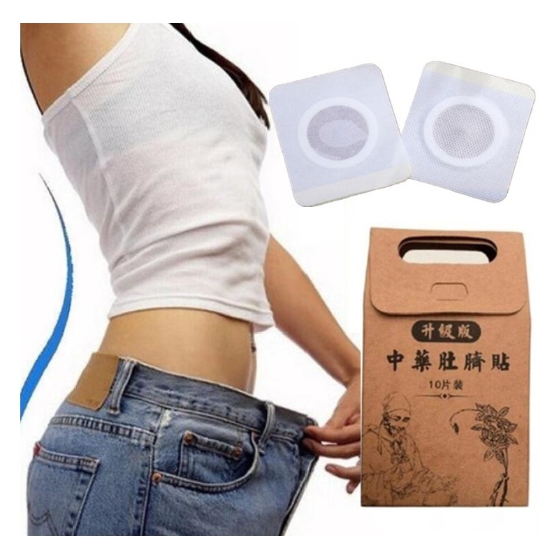Emagrecimento adesivos de umbigo perder peso gordura queima patches 10 pcs