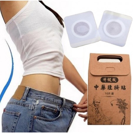 Emagrecimento adesivos de umbigo perder peso gordura queima patches 10 pcs