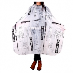 cape de vestido de corte de cabelo