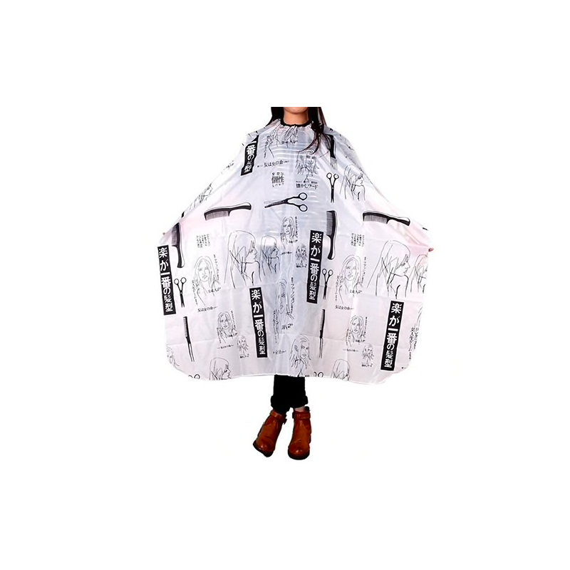 cape de vestido de corte de cabelo