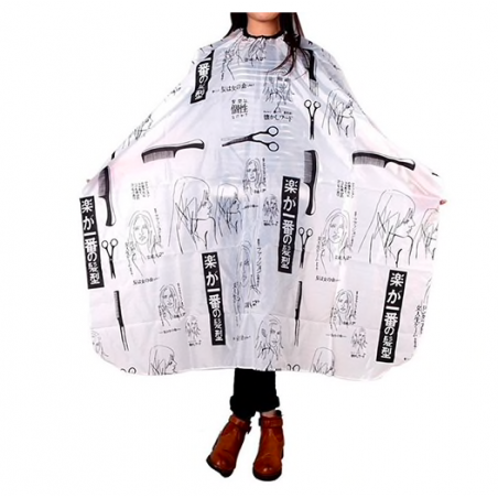 cape de vestido de corte de cabelo