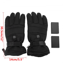 Luvas de aquecimento de bateria impermeável de inverno