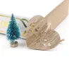 Christmas tree Xmas decoration wooden hollow pendants 6 pcsChristmas