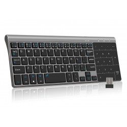 Teclado mini sem fio com touchpad - Caixa Android Air Mouse - PC com Windows