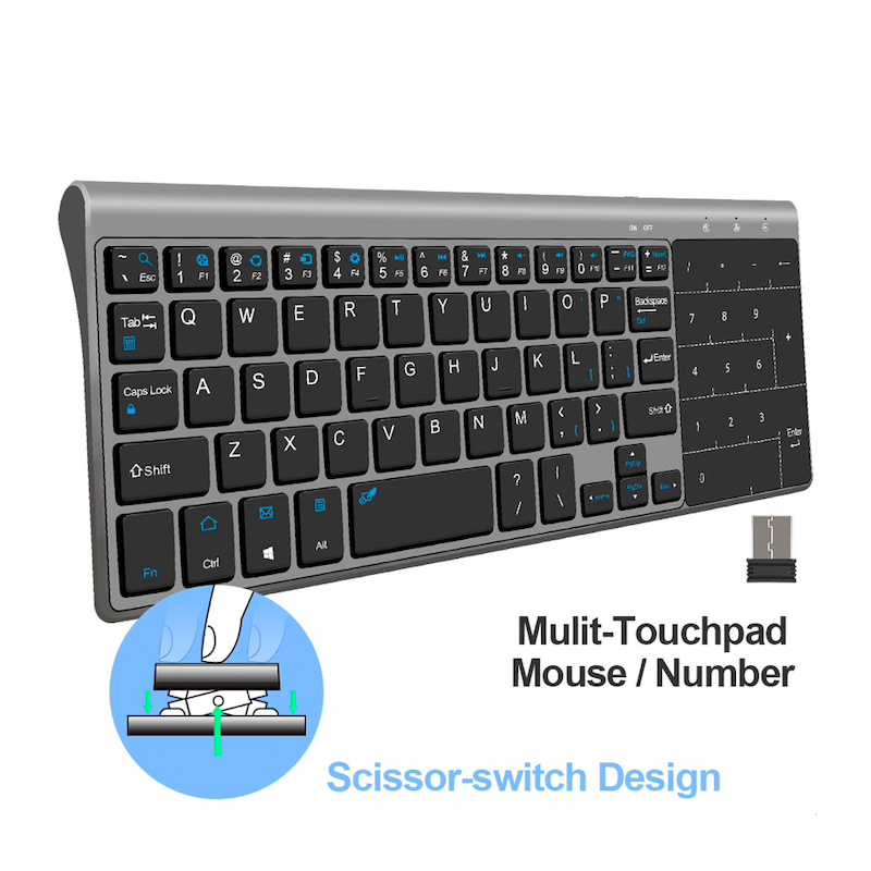 Wireless mini keyboard with touchpad - Air Mouse Android Box - Windows PCKeyboards