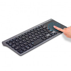 Teclado mini sem fio com touchpad - Caixa Android Air Mouse - PC com Windows