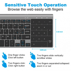 Wireless mini keyboard with touchpad - Air Mouse Android Box - Windows PCKeyboards
