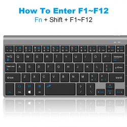Teclado mini sem fio com touchpad - Caixa Android Air Mouse - PC com Windows