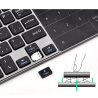 Teclado mini sem fio com touchpad - Caixa Android Air Mouse - PC com Windows