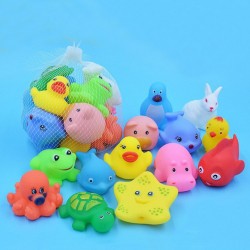 Brinquedo de borracha de aperto flutuante 13 pcs