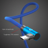 Cabo de carregamento rápido micro USB tipo L