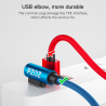 Cabo de carregamento rápido micro USB tipo L
