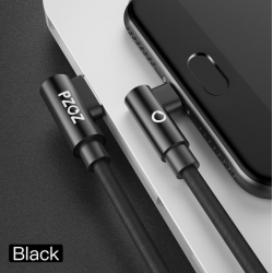 Cabo de carregamento rápido micro USB tipo L