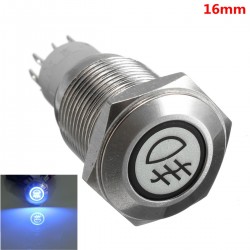 16mm LED illuminated self-locking waterproof push button switch stainless steelSwitches
