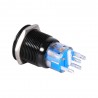 19mm 12V LED carro impermeável auto-bloqueio trava botão de pressão